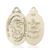 14kt Gold St. Michael the Archangel Medal