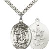 Sterling Silver St. Michael the Archangel Pendant