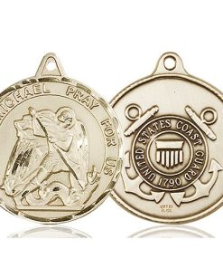 14kt Gold St. Michael Medal