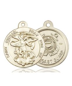 14kt Gold St. Michael the Archangel Medal