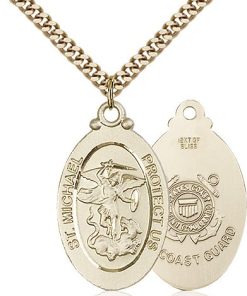 14kt Gold Filled St. Michael - Coast Guard Pendant