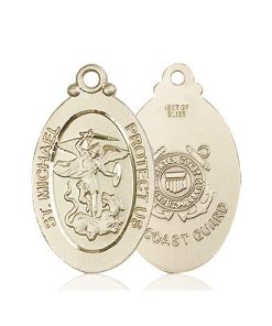 14kt Gold St. Michael - Coast Guard Medal