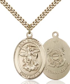 14kt Gold Filled St. Michael the Archangel Pendant