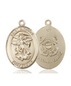 14kt Gold St. Michael the Archangel Medal
