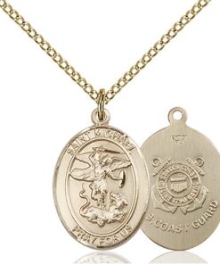 14kt Gold Filled St. Michael - Coast Guard Pendant