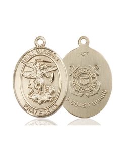 14kt Gold St. Michael - Coast Guard Medal