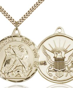14kt Gold Filled St. Michael Pendant