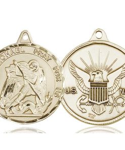 14kt Gold St. Michael Medal