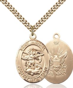 14kt Gold Filled St. Michael the Archangel Pendant