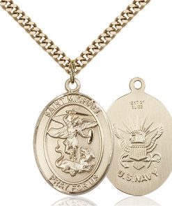 14kt Gold Filled St. Michael the Archangel Pendant