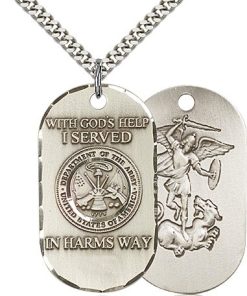 Sterling Silver Army Pendant