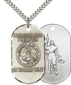 Sterling Silver Army Pendant