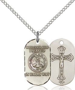 Sterling Silver Army Pendant