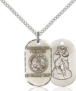 Sterling Silver Army Pendant