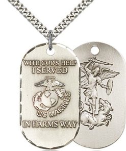 Sterling Silver Marines Pendant