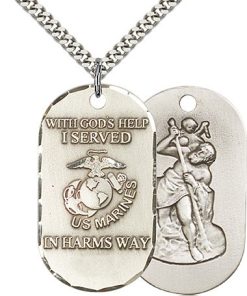 Sterling Silver Marines Pendant