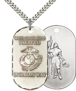 Sterling Silver Marines Pendant