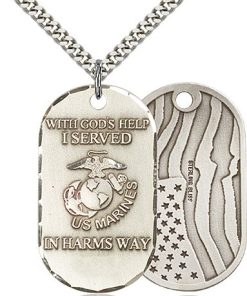 Sterling Silver Marines Pendant