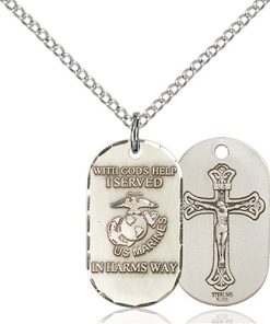 Sterling Silver Marines Pendant