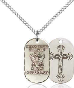 Sterling Silver Navy Pendant