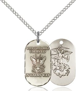 Sterling Silver Navy Pendant