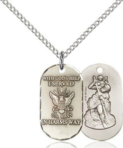 Sterling Silver Navy Pendant