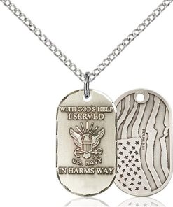 Sterling Silver Navy Pendant
