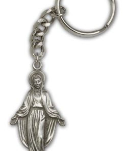 Antique Silver Miraculous Keychain