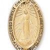 Miraculous Medal in Gold Plated Sterling Silver