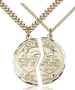 St Miz Pah Coin Set Army Pendant - Gold Filled (#90029)