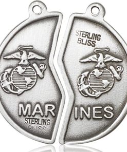 Sterling Silver Miz Pah Coin Set - Marines Pendant