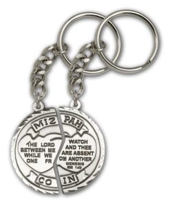 Antique Silver Miz Pah Keychain
