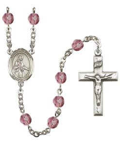 St Remigius of Reims Rosary - Amethyst Beads