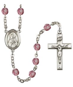 St Rita of Cascia Rosary - Amethyst Beads