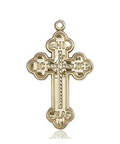 14kt Gold Russian Cross Medal #87015