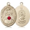 Scapular Medal - July Birthstone - 14 KT Gold #89666