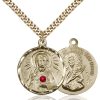Scapular Pendant - July Birthstone - Gold Filled #88135
