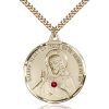 Scapular Pendant - July Birthstone - Gold Filled #88210