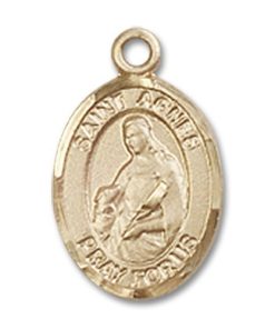 St. Agnes of Rome Charm - 14 Karat Gold Filled (#84820)