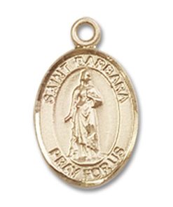 St. Barbara Charm - 14 Karat Gold Filled (#84469)