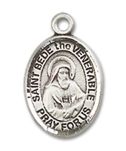St. Bede the Venerable Charm - Sterling Silver (#85243)