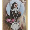 St. Bernadette Pendant and Prayer Card Set