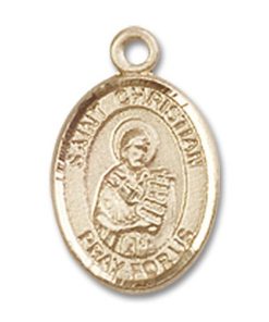 St. Christian Demosthenes Charm - 14 Karat Gold Filled (#85131)