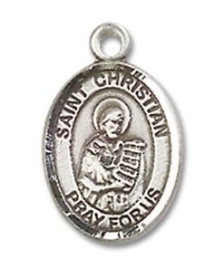 St. Christian Demosthenes Charm - Sterling Silver (#85133)
