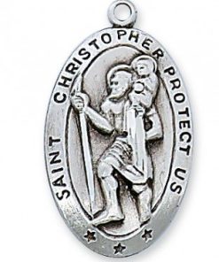 St. Christopher Medal in Sterling Silver