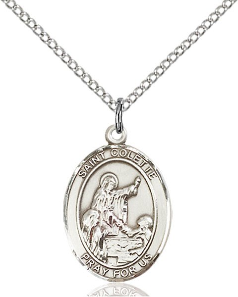 St Colette - Sterling Silver on 20 in. Chain - Engravable (#81135)