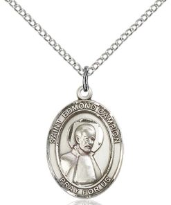 St Edmund Campion Medal - Sterling Silver with 20 in. Chain - Engravable (#81166)