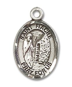 St. Fiacre Charm - Sterling Silver (#85234)