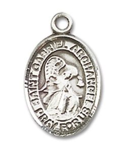 St. Gabriel the Archangel Charm - Sterling Silver (#M0017)
