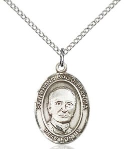 St Hannibal Di Francia Medal - Sterling Silver with 18 in. Chain - Engravable (#81228)